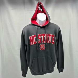 Stadium Athletic NC State Wolfpack Hoodie Men's Small Unisex) Gray/Red